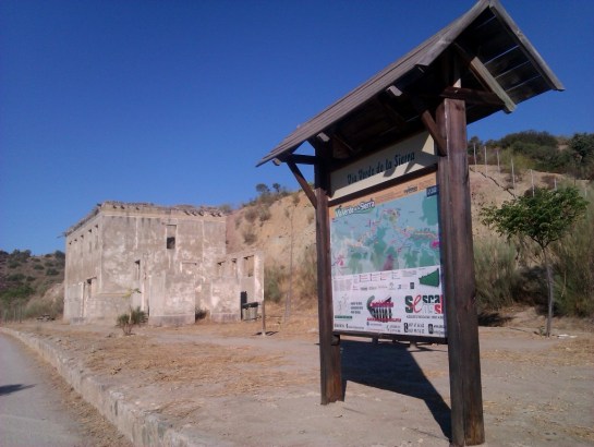Abandoned trainstations mtb route Via Verde de la Sierra.
