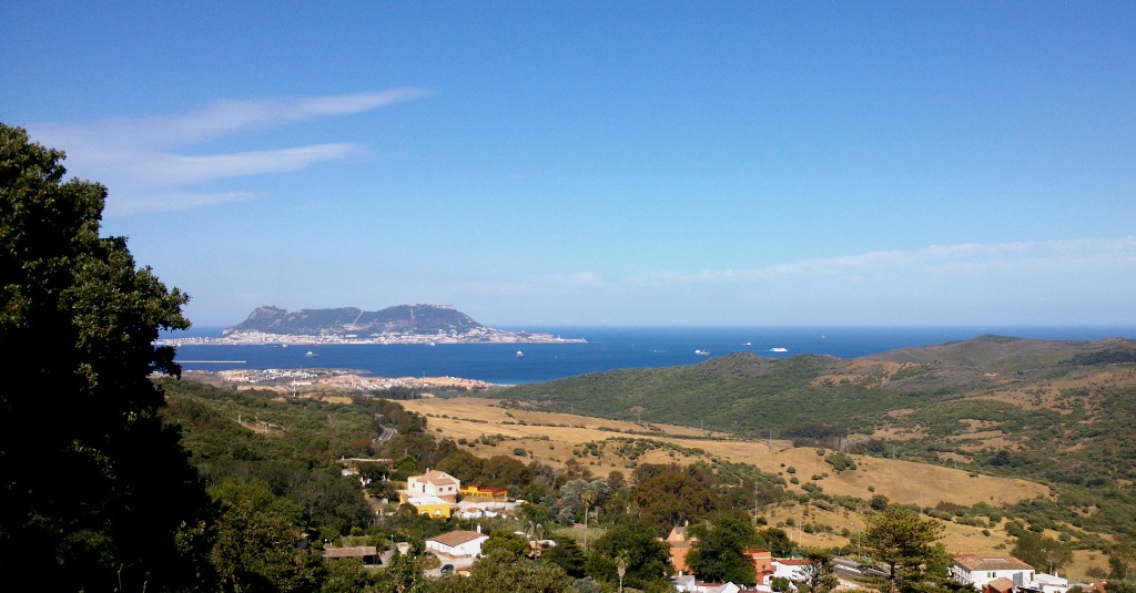 Cycling around the bay of Algeciras.