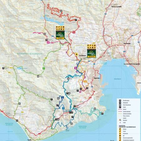 Mapa Rutas Centro Btt Alcornocales