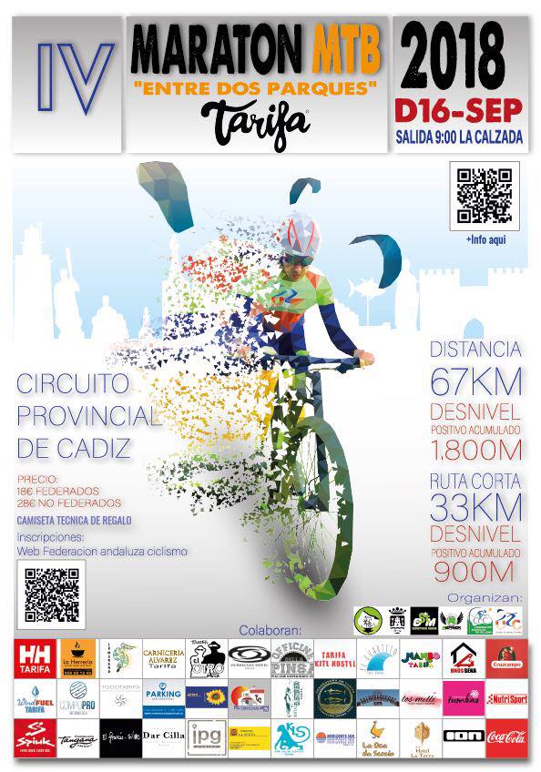 IV Maraton MTB “Entre 2 Parques Naturales” TARIFA 2018